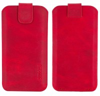 Suncase Ledertasche Für TOKVIA T221 – Handytasche Aus Vollnarbenleder Mit Magnetverschluss