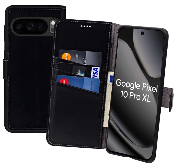 Suncase Book-Style für Google Pixel 10 Pro XL 5G Hülle Echt Ledertasche Case