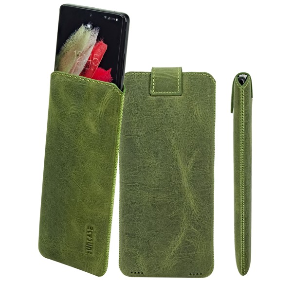 Suncase Leder Etui für MOTOROLA Edge 50 Neo 5G Hülle Schutzhülle Case (mit Magnetverschluss)
