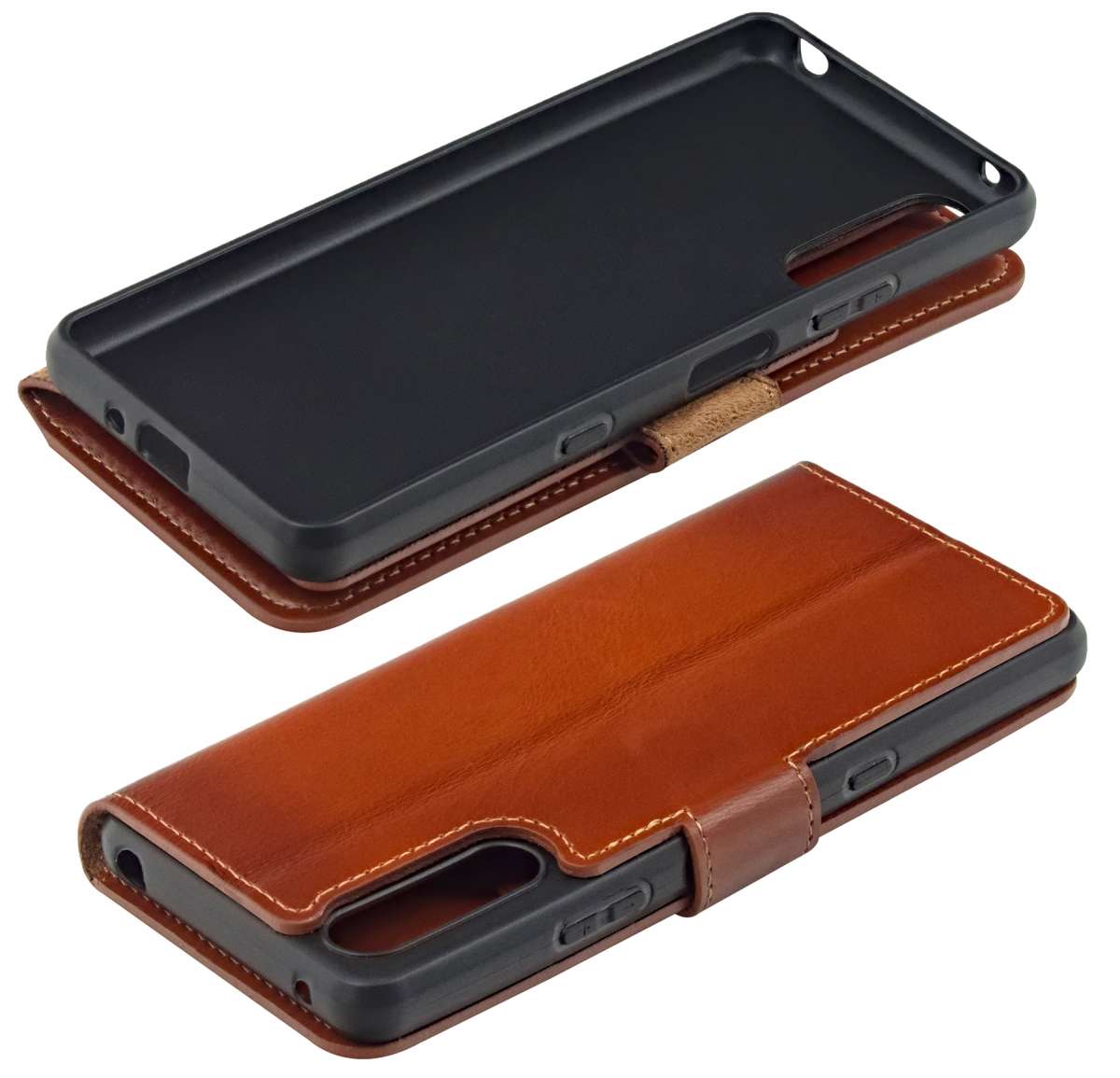 ZONNAVI Cover per Huawei P Smart Z, Flip Custodia Pelle PU con [Slot Cart] [Supporto Stand] [Magnetica], Cover a Libro Portafoglio per Huawei P Smart Z (Rosso