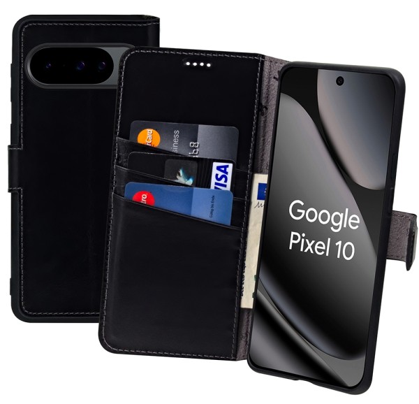 Suncase Book-Style für Google Pixel 10 5G Hülle Echt Ledertasche Case