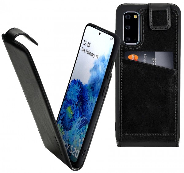Suncase Flip-Style für Samsung Galaxy S20 Hülle Ledertasche Case