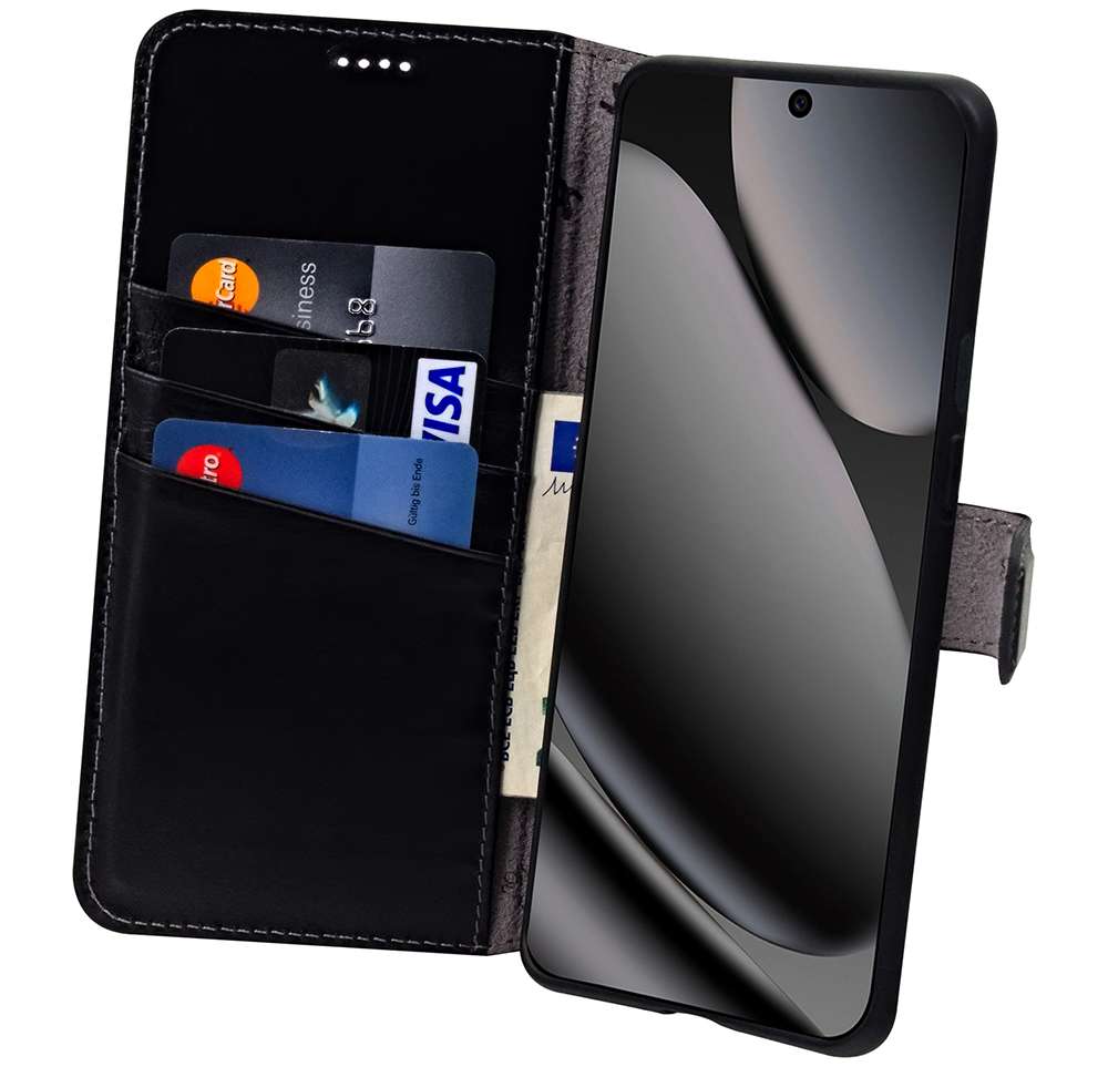Suncase Lederhülle Für Google Pixel 8a 5G – Buchstyle Mit 3 Kartenfächern, Magnetverschluss & Standfunktion, Antik-braun