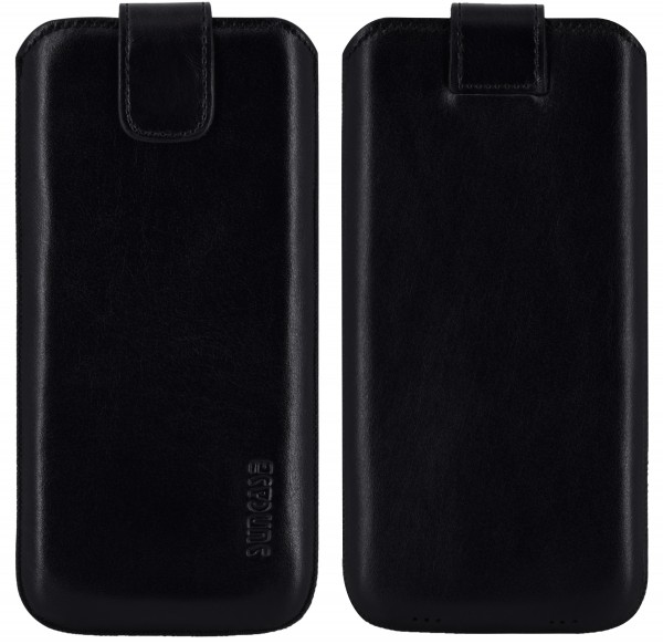 Suncase Leder Etui für iPhone 14 Pro (6.1") Hülle Schutzhülle Case (mit Magnetverschluss)