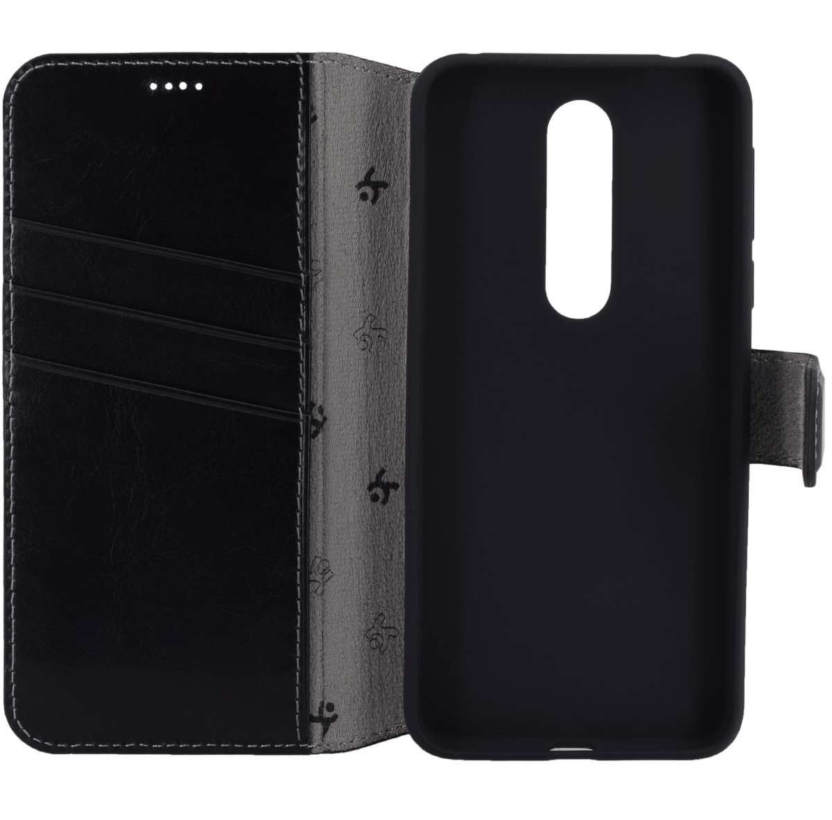 StilGut UltraSlim Case, Custodia in Vera Pelle per Nokia Lumia 930, Nero