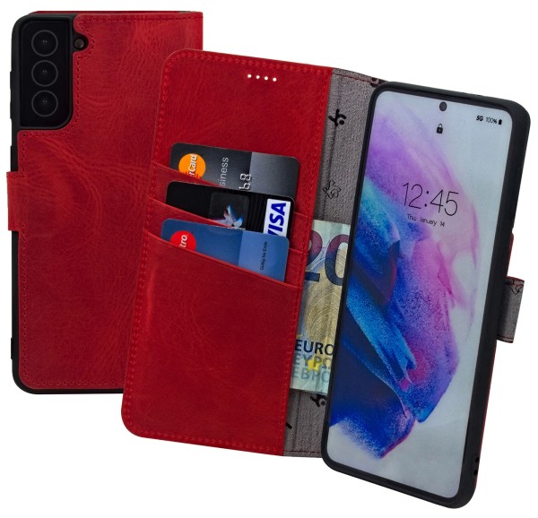 Suncase Book-Style Hülle für Samsung Galaxy S26 FE 5G Tasche Echt Ledertasche Wallet Case