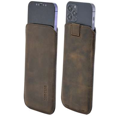 Suncase Echt Leder Etui Für IPhone - Samtgefüttert & Handarbeit