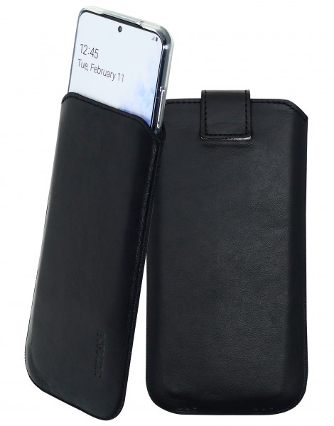 Suncase Leder Etui für iPhone 15 Pro (6.1") Hülle Schutzhülle Case Bumper (mit Magnetverschluss)