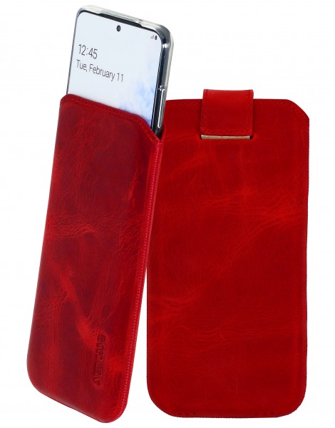 Suncase Leder Etui für iPhone 17 Pro (6.3") Hülle Schutzhülle Case Bumper (mit Magnetverschluss)
