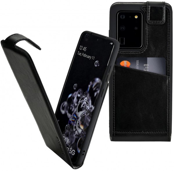 Suncase Flip-Style für Samsung Galaxy S20 Ultra Hülle Ledertasche Case