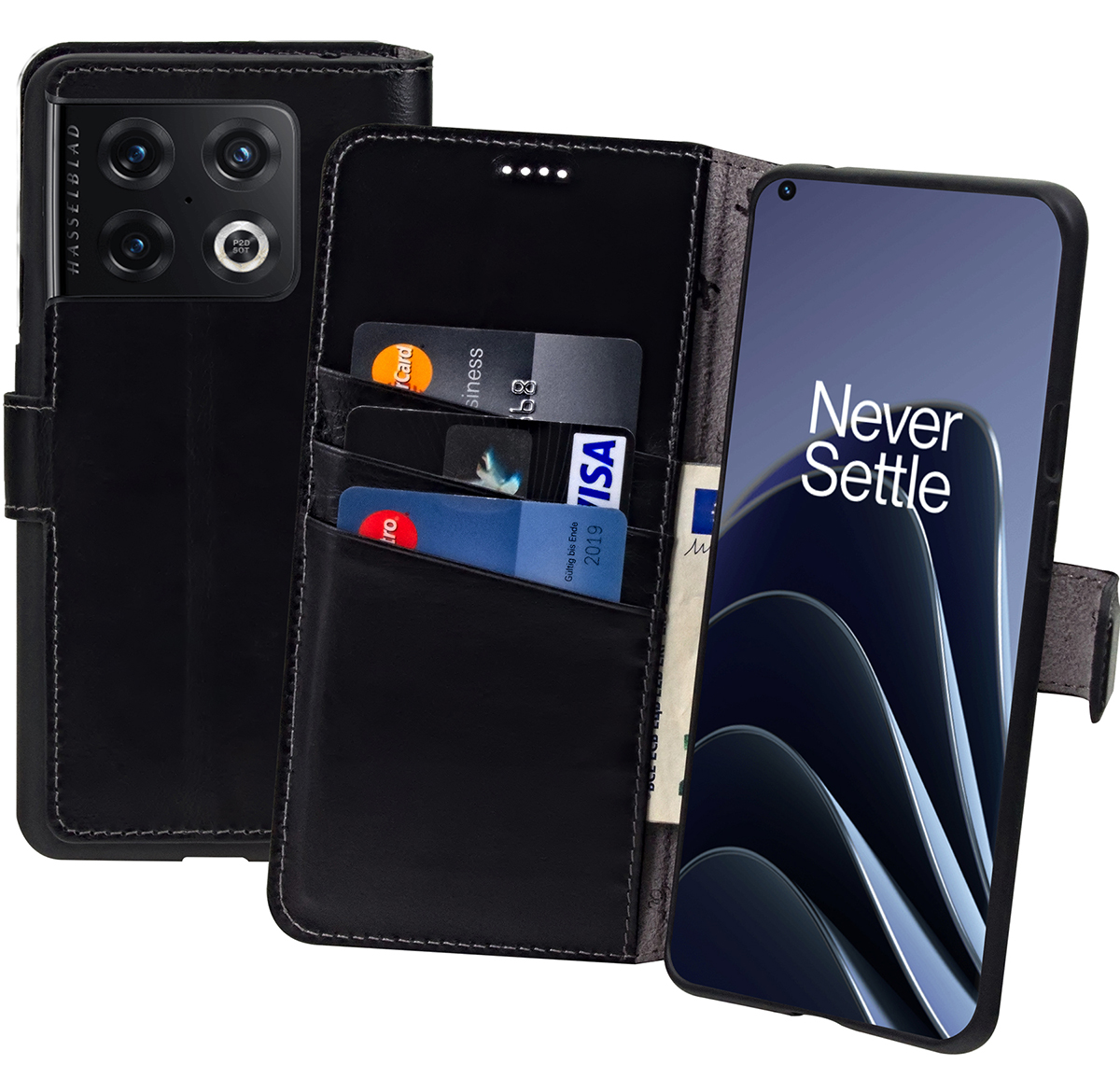 Custodia In Pelle Con Magnetica Per Oneplus Nord 2 5G - GLANDOTU, Morbida TPU Con Slot Per Schede E Tasca