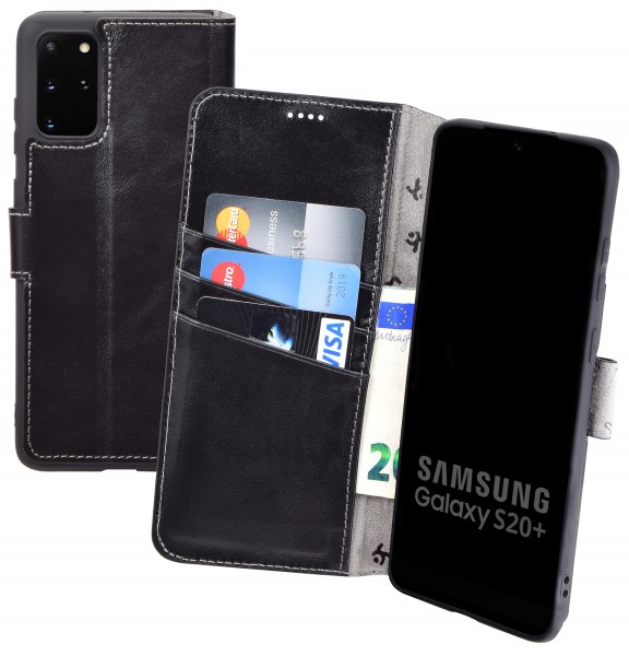 Suncase Book-Style für Samsung Galaxy S20 Plus Hülle Tasche Ledertasche Case
