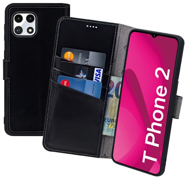 Suncase Book-Style für T Phone 2 Hülle Ledertasche Case