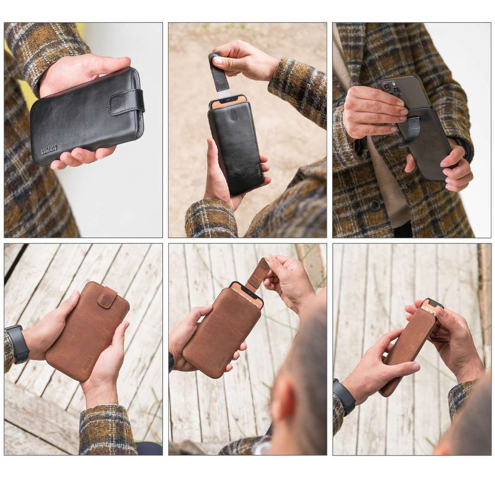 SEAHAI Leder Folio Hülle Für Honor Magic 7 Pro 5G, Premium PU Flip Brieftasche Schutzhülle Stoßfeste Handyhülle Mit Standfunktion/Kartenfach/RFID-Schutz/Magnetisch - Blau