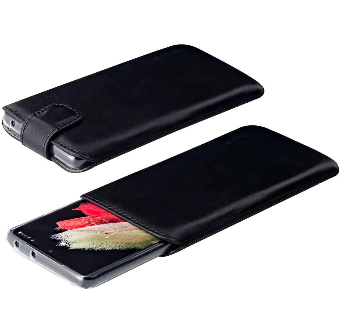 Suncase Ledertasche Für Sony Xperia 1 V – Mit 3 Kartenfächern, Standfunktion & Magnetverschluss