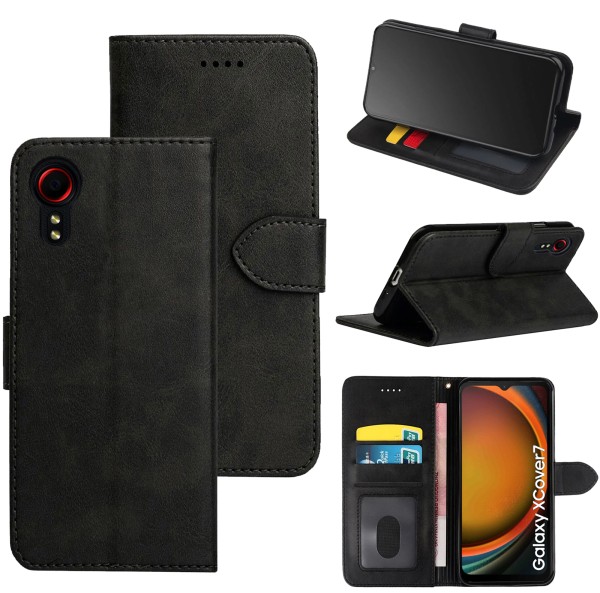 Suncase Book-Style Tasche für Samsung Galaxy XCover 7 Hülle Case Wallet Schutzhülle mit Standfunktio