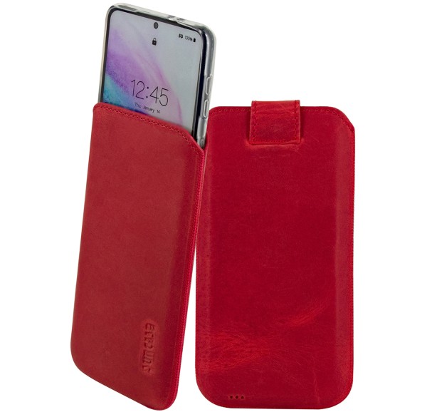 Suncase Echt Ledertasche Hülle für Samsung Galaxy S26 Ultra 5G (Innenmaße: ca.168 x 82 x 12 mm