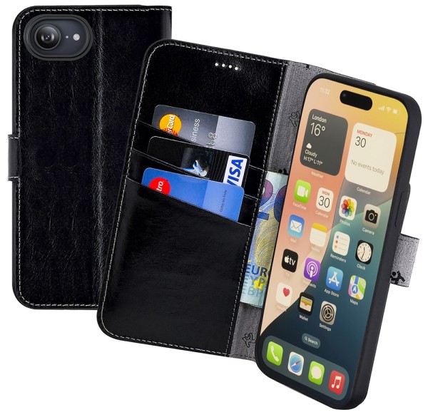 Suncase Book-Style für T Phone 3 5G Hülle Echt Ledertasche Case