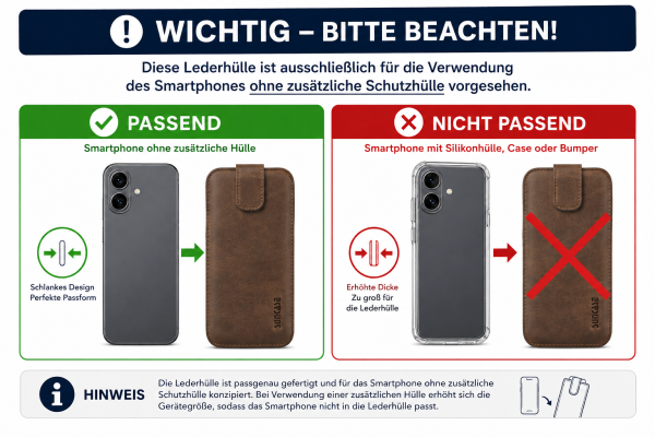 Suncase Leder Etui für iPhone Duo Hülle Schutzhülle Case (mit Magnetverschluss)