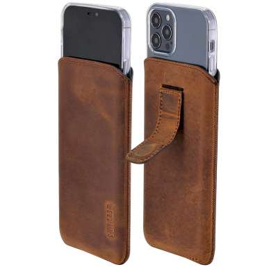 Suncase Custodia Silicone Per IPhone 12 Pro Max Trasparente + Vetro Temperato 9H