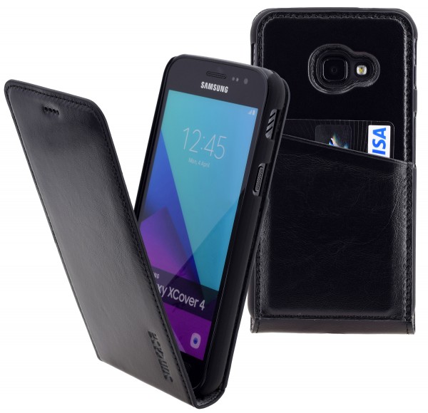 Suncase Flip-Style für Samsung Galaxy XCover 4 Hülle Ledertasche Case