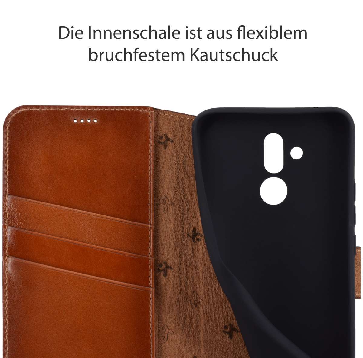 Suncase Custodia A Libro In Pelle Per Huawei Mate 20 Pro - Con Chiusura Magnetica, Porta Carte E Funzione Leggio, Guscio Interno Infrangibile - 3