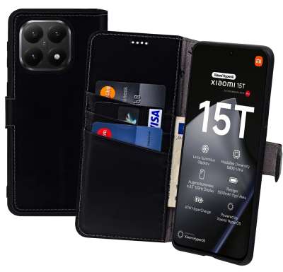 Suncase Book-Style Lederhülle Für Sony Xperia 10 VI (2024): Slim-Fit Mit 3 Kartenfächern, Standfunktion, Antik-braun