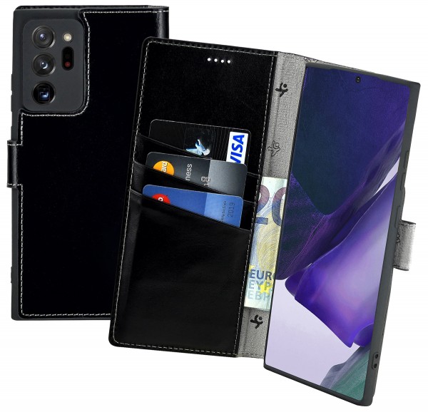 Suncase Book-Style für Samsung Galaxy Note 20 Ultra Hülle Ledertasche Case