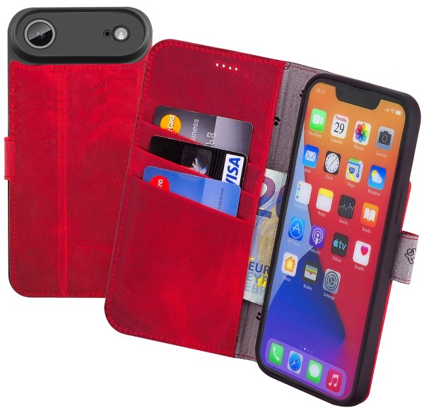 Suncase Book-Style für iPhone 17 Air Hülle Ledertasche Case
