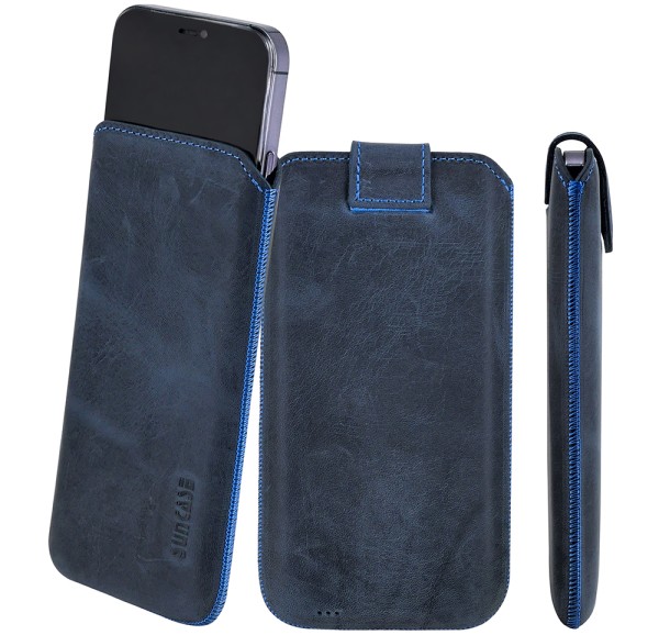 Suncase Leder Etui für iPhone 17 Pro Max (6.9") Hülle Schutzhülle Case (mit Magnetverschluss)