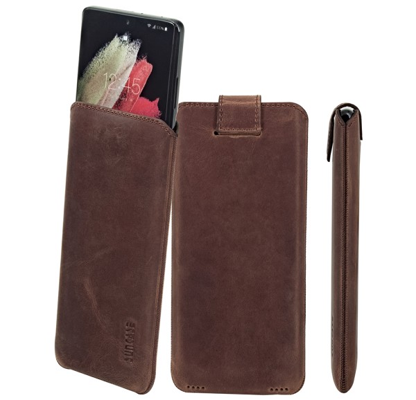 Suncase Leder Etui für DOOGEE S200X Hülle Schutzhülle Case (mit Magnetverschluss)