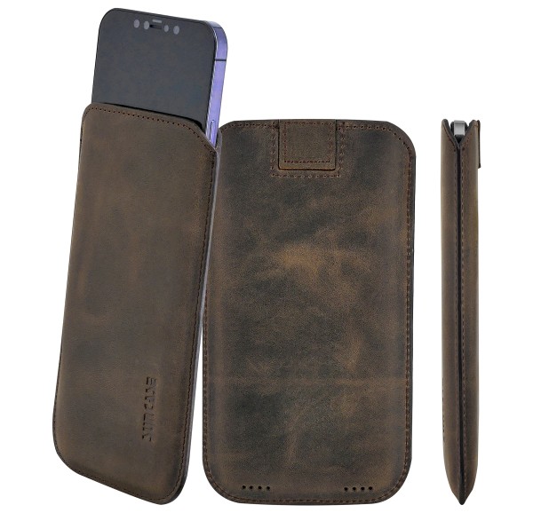 Suncase Leder Etui Ultra Slim für iPhone 17 Air Hülle Schutzhülle Case