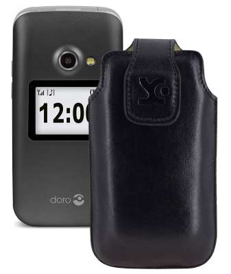 Custodia In Vera Pelle Suncase Per Nokia 7.1, Con Linguetta Di Estrazione E Silicone Trasparente Interno, Realizzata A Mano